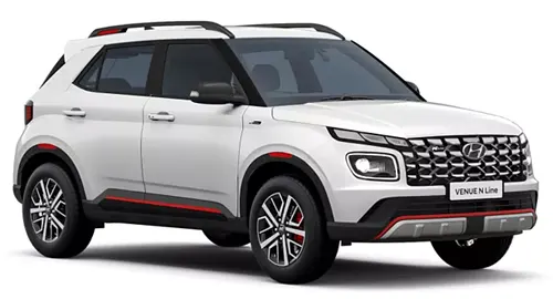 Hyundai Venue available for rent in Jaipur